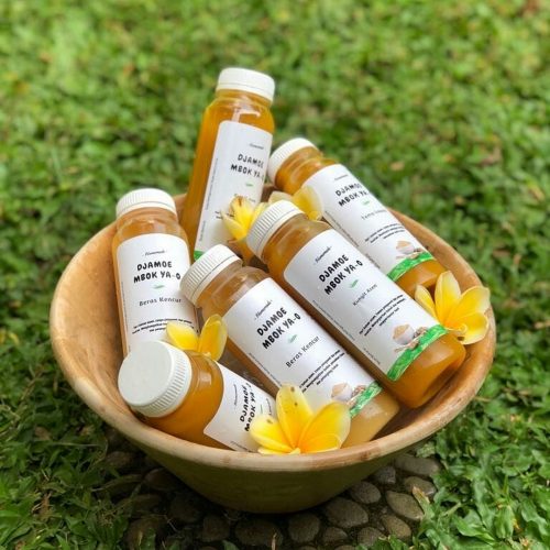 Cetak label stiker produk jamu homemade untuk kemasan botol kale 250 ml