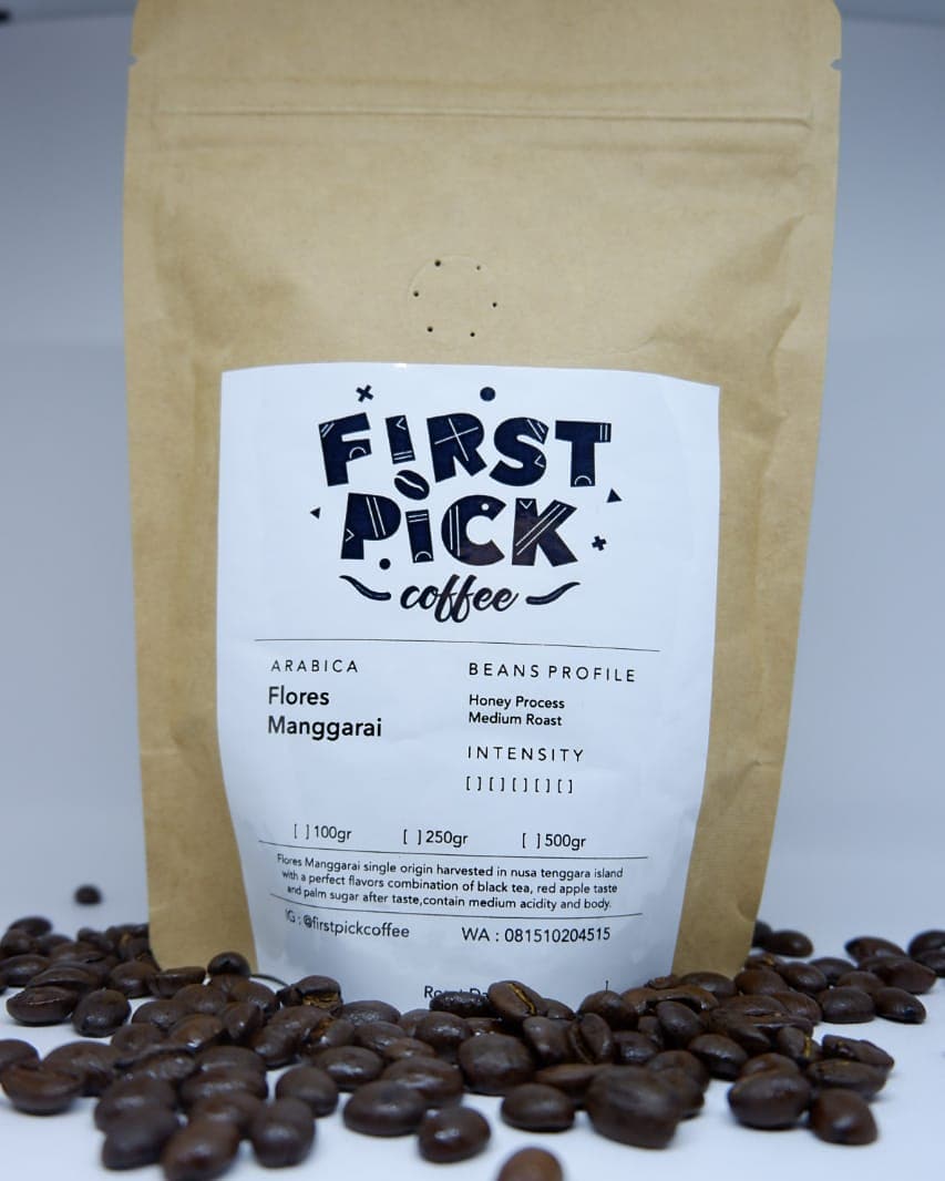 Stiker Label Kopi Bubuk