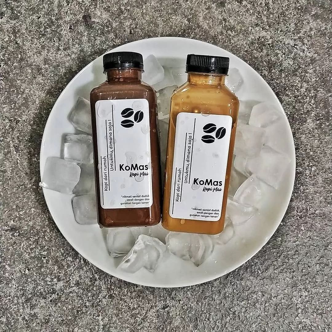 Desain Logo Kopi Botol