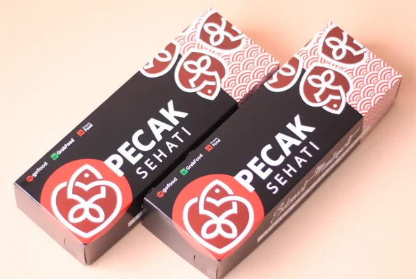 cetak kemasan custom bekasi packaging makanan restoran betawi pecak sehati duplex 350 gr ukuran 26x9x5