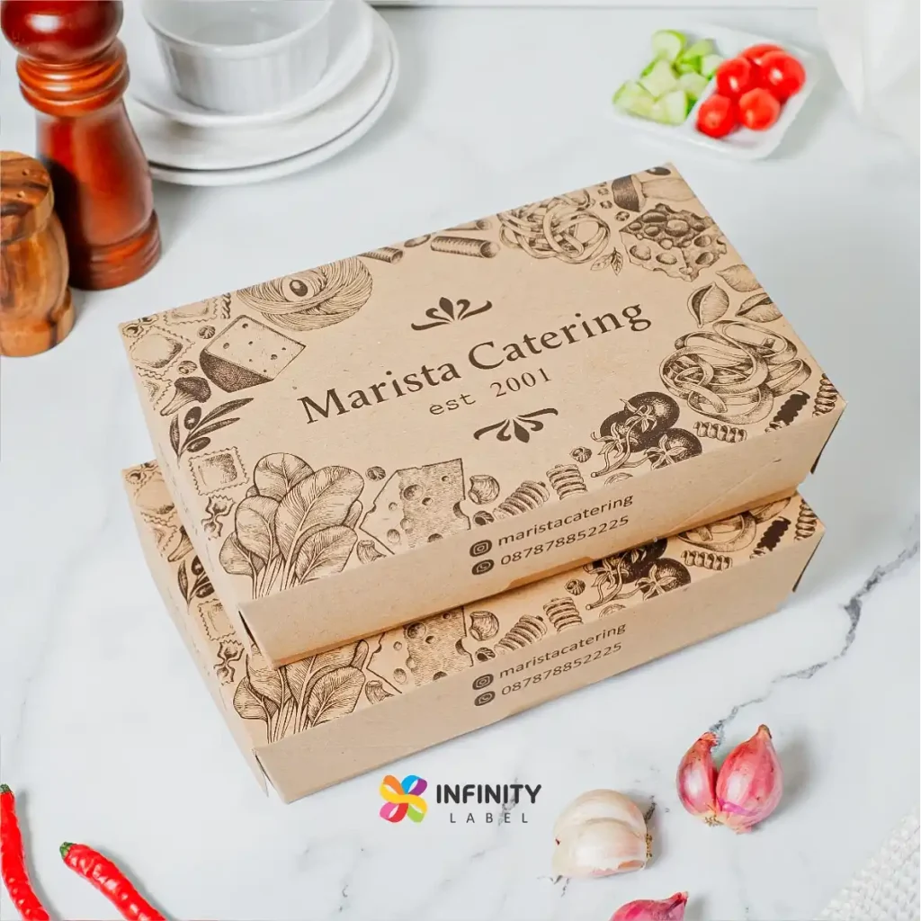 Cetak Box Nasi Kuning Custom Lunch Box Murah